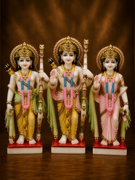 Buy Online Ram Darbar Marble Murti in Jaipur